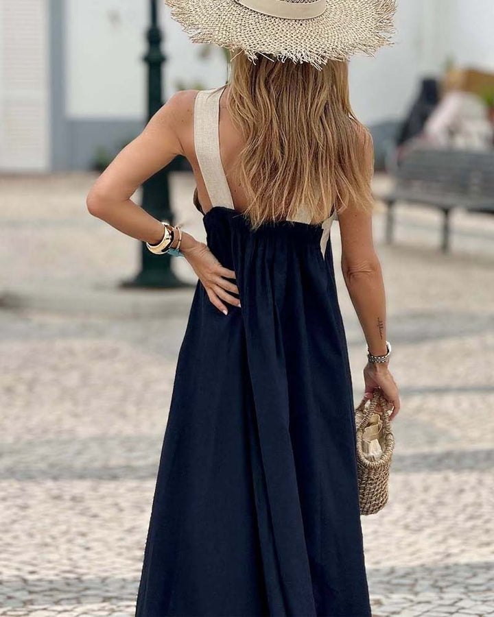 SIENNA | Abito Elegante con Schiena Scoperta e Collo Incrociato alla Moda