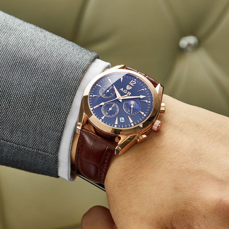 Orologio di lusso con cinturino fatto a mano