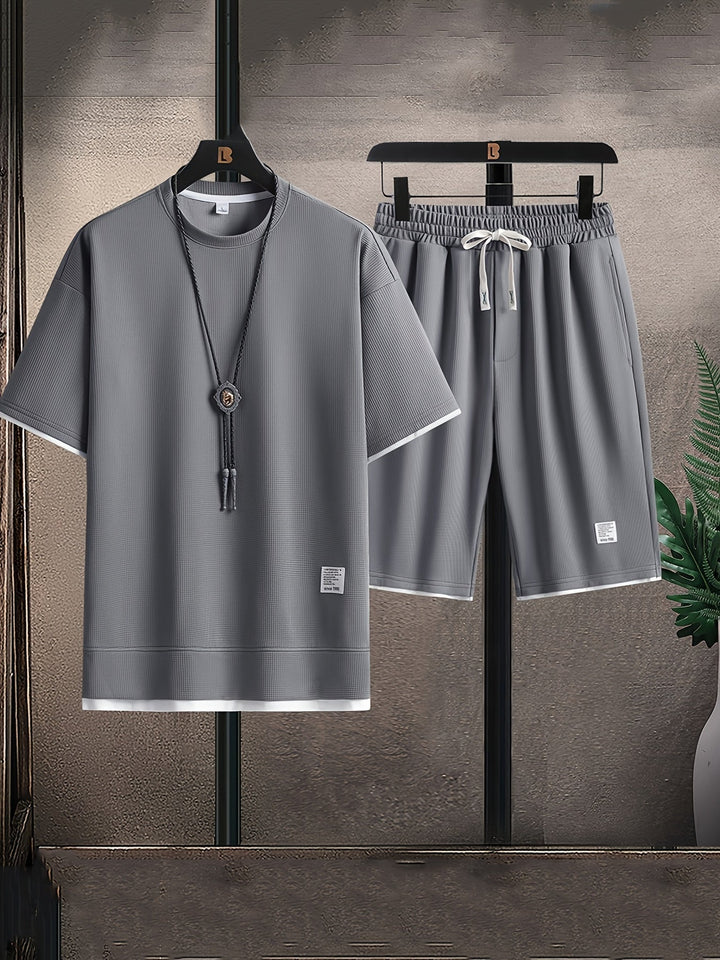 Keith™ Set Lounge in Maglia Waffle