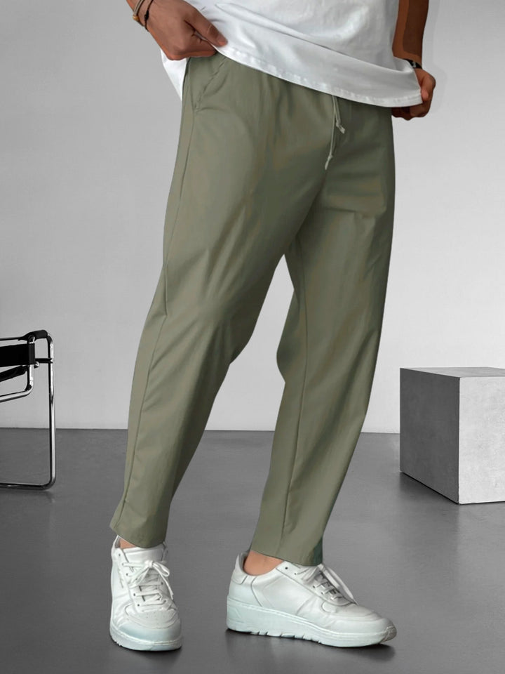 Pantaloni a Vita Alta con Coulisse Essenziali