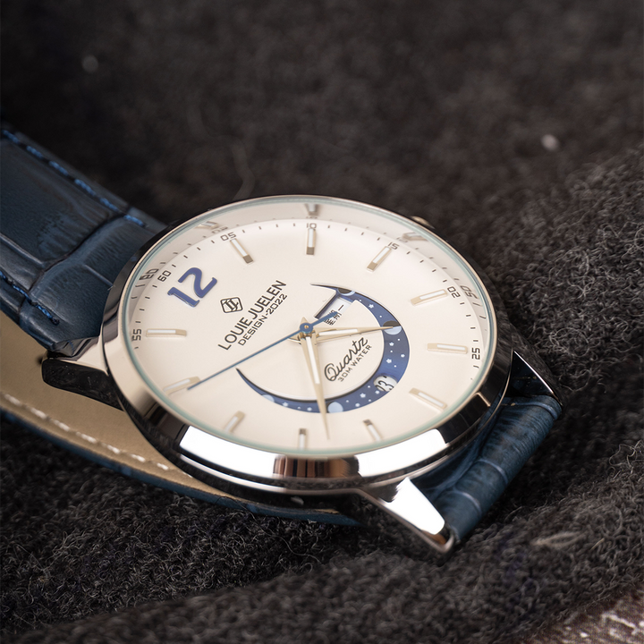Elegante orologio con fase lunare