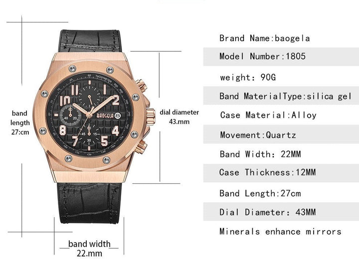 Orologio cronografo casuale
