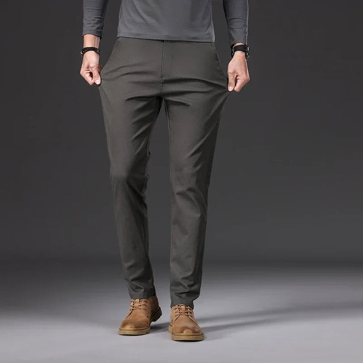 Max| 97% Cotone Pantaloni Khaki
