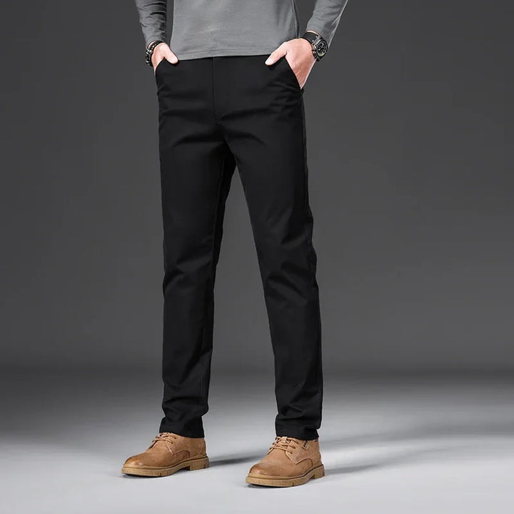 Max| 97% Cotone Pantaloni Khaki