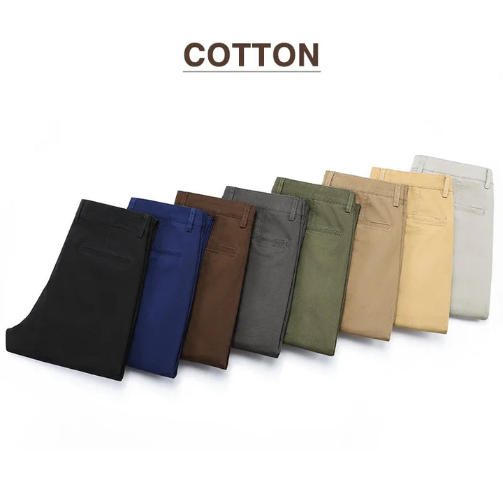 Max| 97% Cotone Pantaloni Khaki