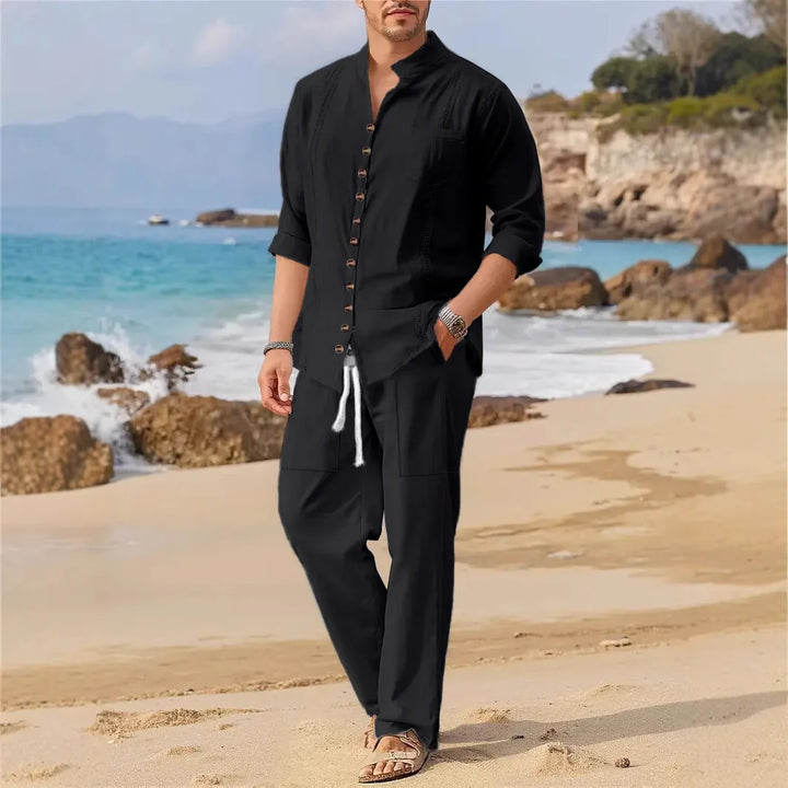Joliz™ Set di Pantaloni in Stile Cubano per Uomo
