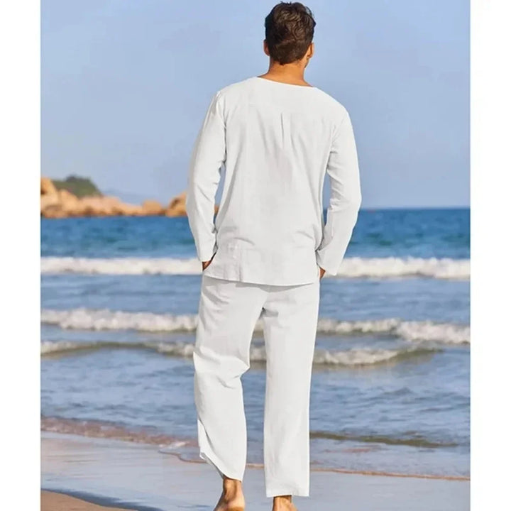 Jams™ Set da Uomo in Cotone e Lino a Due Pezzi