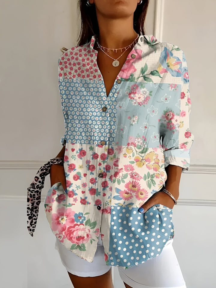 Dagmar ™ - Camicia Button-Up Floral Breeze