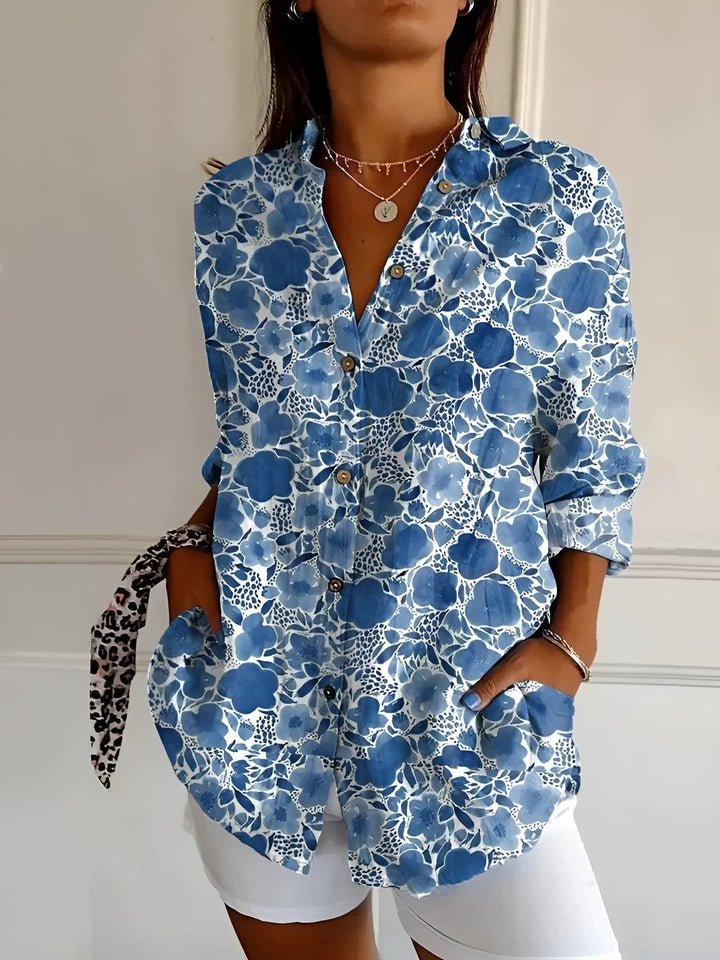 Gry ™ - Camicia Button-Up Floral Breeze