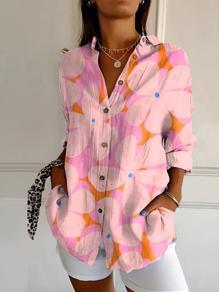 Gertrud ™ - Camicia Button-Up Floral Breeze