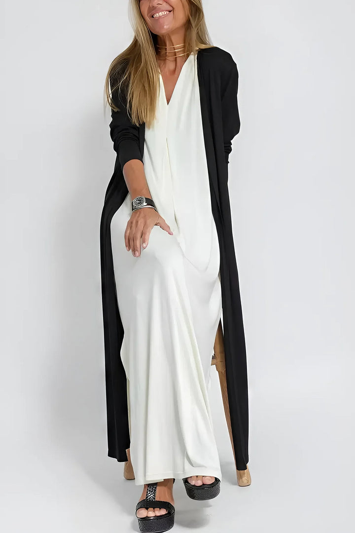 ELISE | Vestito Lungo Elegante con Cardigan Abbinato in Omaggio